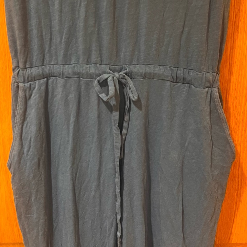 Anthropologie x Sundry Button Front Sleeveless Knit Jumpsuit Blue Size 1 Small - Picture 5 of 6
